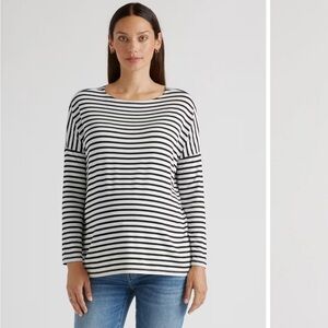 Quince Bamboo Jersey Maternity Long Sleeve Tee